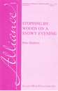 Stopping by Woods on a Snowy Evening SA choral sheet music cover